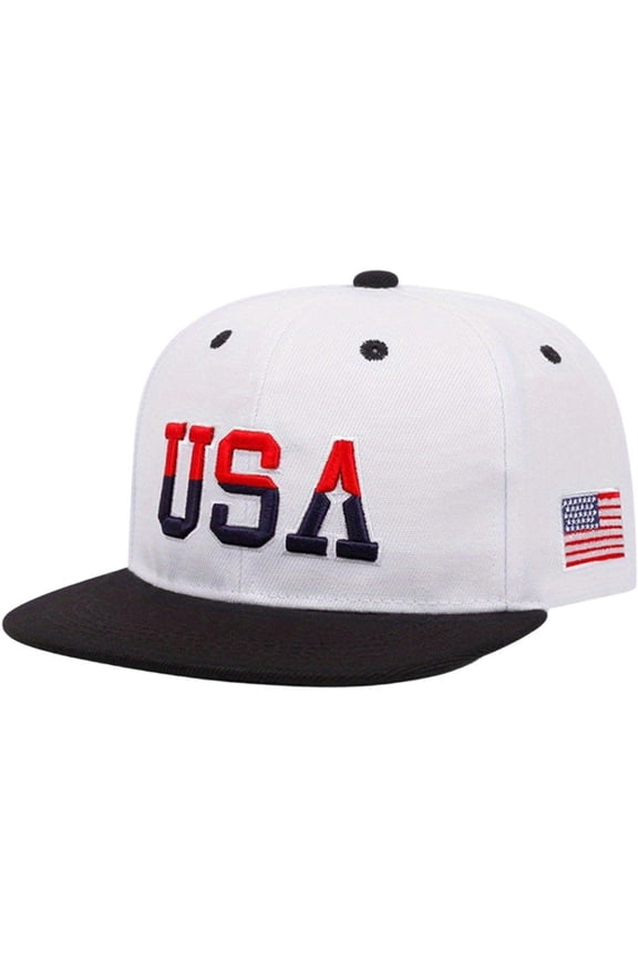 USA Embroidered Baseball Cap Unisex Hip Hop Hats Vintage Adjustable Snapback Hat Trucker Cap Sun Hat for Men Women