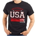 thumbnail image 1 of USA Est 1776 Patriotic Americana Men's Graphic T Shirt Tees Brisco Brands L, 1 of 6