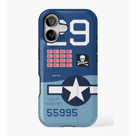 USA F4U Corsair Aircraft Markings Military Tough Phone Case for iPhone 11 12 13 14 15 16 17