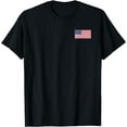 thumbnail image 1 of USA FLAG CHEST PATCH STAR SPANGLED BANNER AMERICAN FLAG T-Shirt, 1 of 3