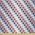 thumbnail image 1 of Ambesonne USA Fabric by the Yard Upholstery, Patriotic Western Salute, 2 Yards, Grey Indigo Red, 1 of 4