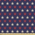 thumbnail image 1 of Ambesonne USA Fabric by the Yard Upholstery, Vintage Patriotic Colors, 10 Yards, Dark Blue Cream Red, 1 of 4