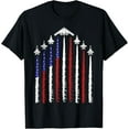 thumbnail image 1 of USA Fighter Jets 4th of July Men Women Funny Patriotic T-Shirt TShirt, 1 of 4