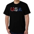 thumbnail image 1 of USA Fireworks - Men's Word Art T-Shirt, 1 of 2