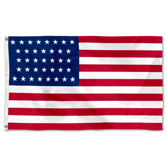 USA Flag 37 Stars (1867-1877) Polyester 3x5 FT banner