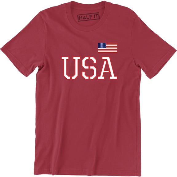 USA Flag 4th of July Independence Day American Flag Men's T-Shirt