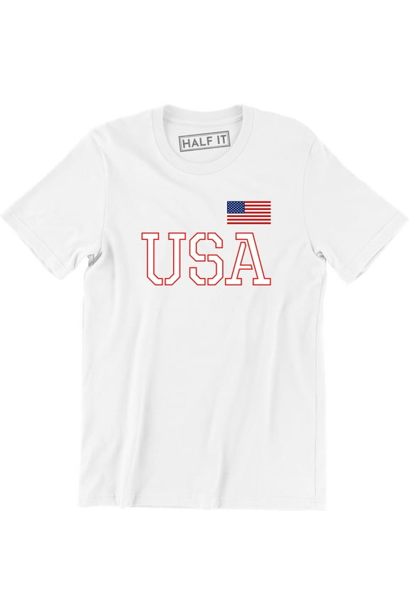 USA Flag 4th of July Independence Day American Flag Men's T-Shirt