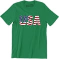 thumbnail image 1 of USA Flag 4th of July Independence Day American Flag Men's Tee Shirt, 1 of 4
