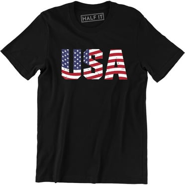 USA Flag 4th of July Independence Day American Flag Men's Tee Shirt