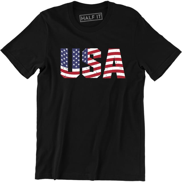 USA Flag 4th of July Independence Day American Flag Men's Tee Shirt ...