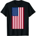 thumbnail image 1 of USA Flag 4th of July Memorial Day Veterans Day T-Shirt, 1 of 4