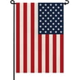 thumbnail image 1 of USA Flag American Garden Flags 12x18 Double-Sided Small Burlap Yard Flag Decorations for Outdoors(USA), 1 of 6