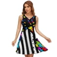 thumbnail image 1 of USA Flag Autism Dress Fashion Beach Long Dresses Female Party Printed Sundress, 1 of 7