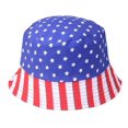thumbnail image 1 of USA Flag Bucket Style Summer Hat Men Women Teens, 1 of 1
