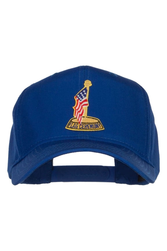 USA Flag Ceremony Patched Cap - Royal OSFM