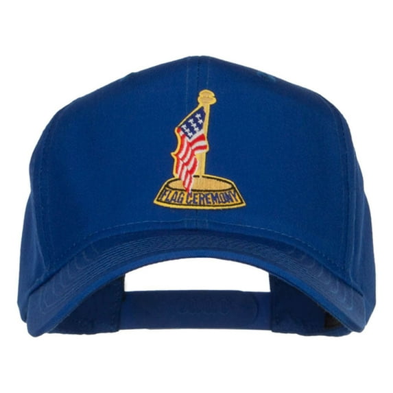 USA Flag Ceremony Patched Cap - Royal OSFM