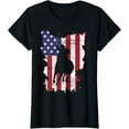 thumbnail image 1 of USA Flag Cowboy Roping T-Shirt, 1 of 3