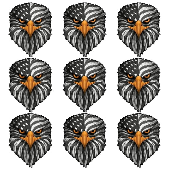 USA Flag Decal, Patriotic American Flag Bald Eagle Sticker, Waterproof Patriotic Vinyl Sticker for Trucks, Cars, Laptop, Cooler