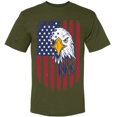 thumbnail image 1 of USA Flag Eagle Printed T-Shirt | 4Th of July Patriotic American Independence Day Freedom Shirt for Men & Women, 1 of 2
