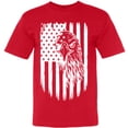 thumbnail image 1 of USA Flag Eagle Printed T-Shirt | 4Th of July Patriotic American Independence Day Freedom Shirt for Men & Women, 1 of 2