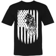 thumbnail image 1 of USA Flag Eagle Printed T-Shirt | 4Th of July Patriotic American Independence Day Freedom Shirt for Men & Women, 1 of 2