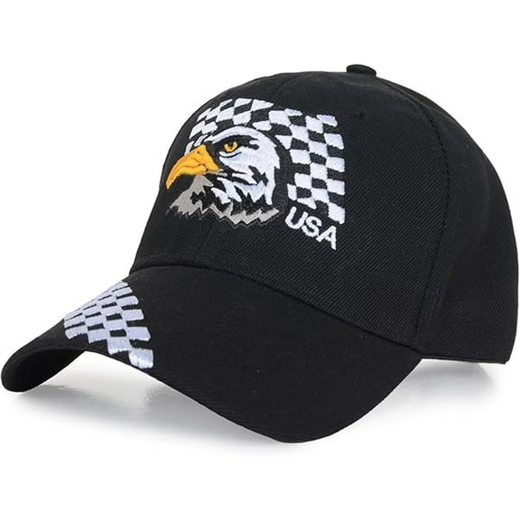 USA-Flag Eagles-Hat American Baseball-Cap Embroidered