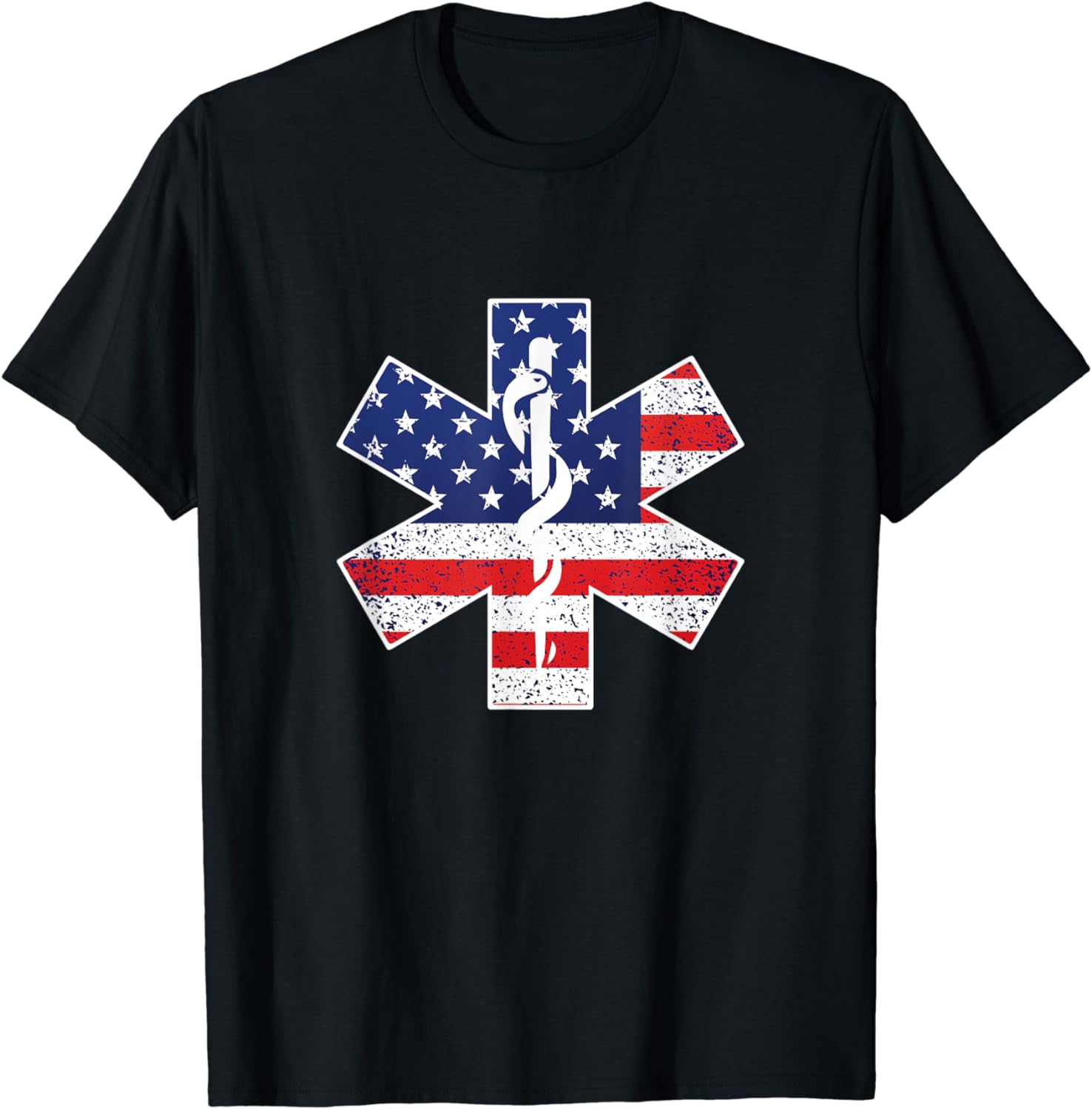 USA Flag Emergency Service Paramedic Emergency Doctor Gift T-Shirt ...