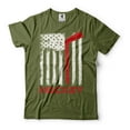 thumbnail image 1 of USA Flag Hockey Flag T-Shirt American Team Hockey USA Flag T shirt USA Hockey Fan T-shirt (Medium Military Green), 1 of 6