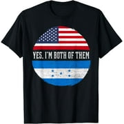 USA Flag Honduras Heritage DNA T-Shirt