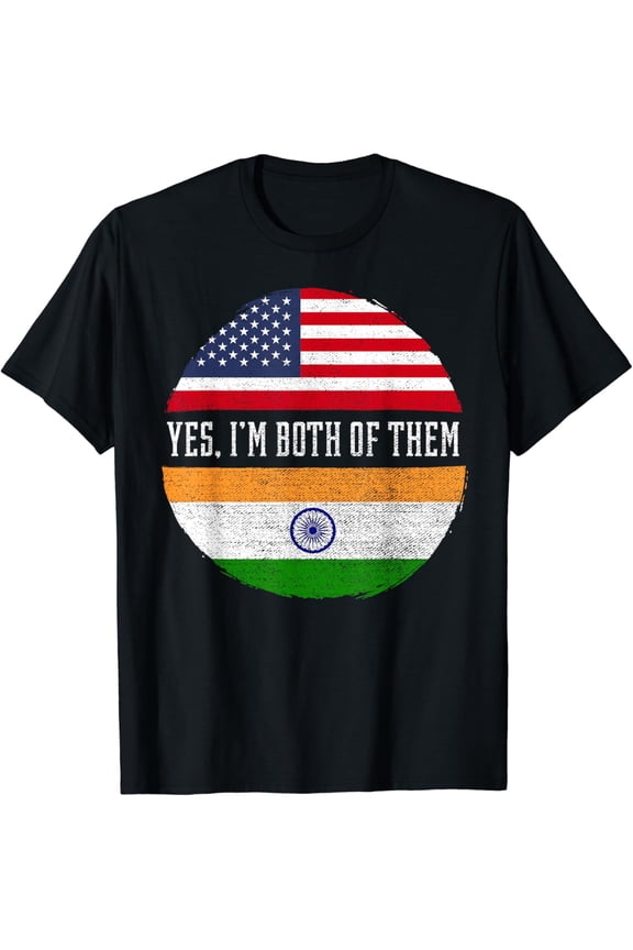 USA Flag India Heritage DNA T-Shirt mens t shirt，black，women，funny，misfits，men，journey