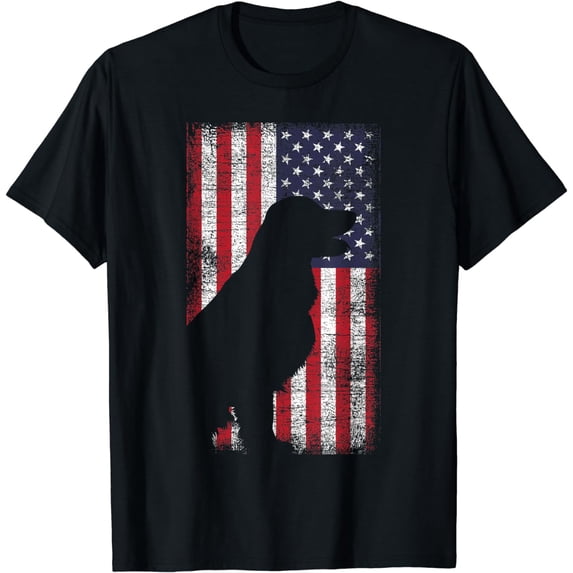 USA Flag Labrador T-Shirt Labrador Animal Tees & Gift Idea
