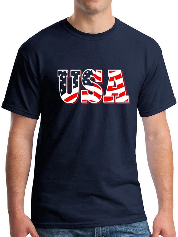 USA Flag Letters T-Shirt