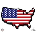 thumbnail image 1 of USA Flag Map - 12" Vinyl Sticker Waterproof Decal, 1 of 1