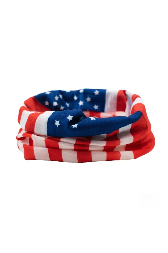 USA-Flag Neck Gaiter Face Mask Breathable Windproof Face Cover Balaclava High Elastic Earloop Bandana for Men Women