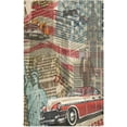 thumbnail image 1 of USA Flag Newspaper Tea Towels Set of 6 Vintage Style Kitchen Dish Cloth with Hanging Loop, 18"x28"Lint-Free Absorbent Towel for Kitchen Drying Wiping and Cleaning, 1 of 7