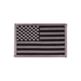 thumbnail image 1 of USA Flag Patch, Grey, 1 of 1