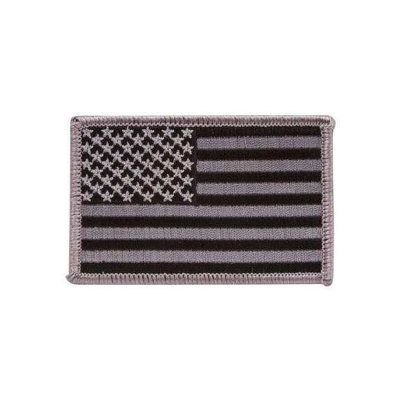 USA Flag Patch, Grey
