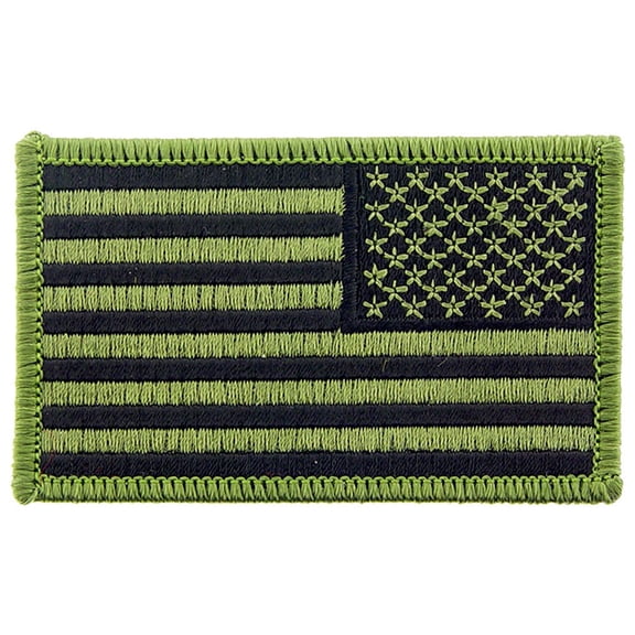 Eagle Emblems PM1320 Patch - Flag, USA, OD - Right - 3.38 x 2 in.