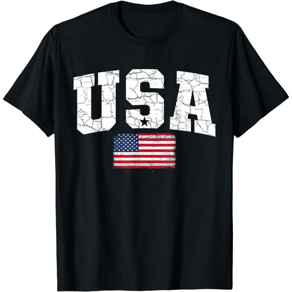 USA Flag Patriotic 4th of July America day of Independence T-Shirt