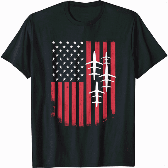 USA Flag Patriotic 4th of July America day of Independence T-Shirt