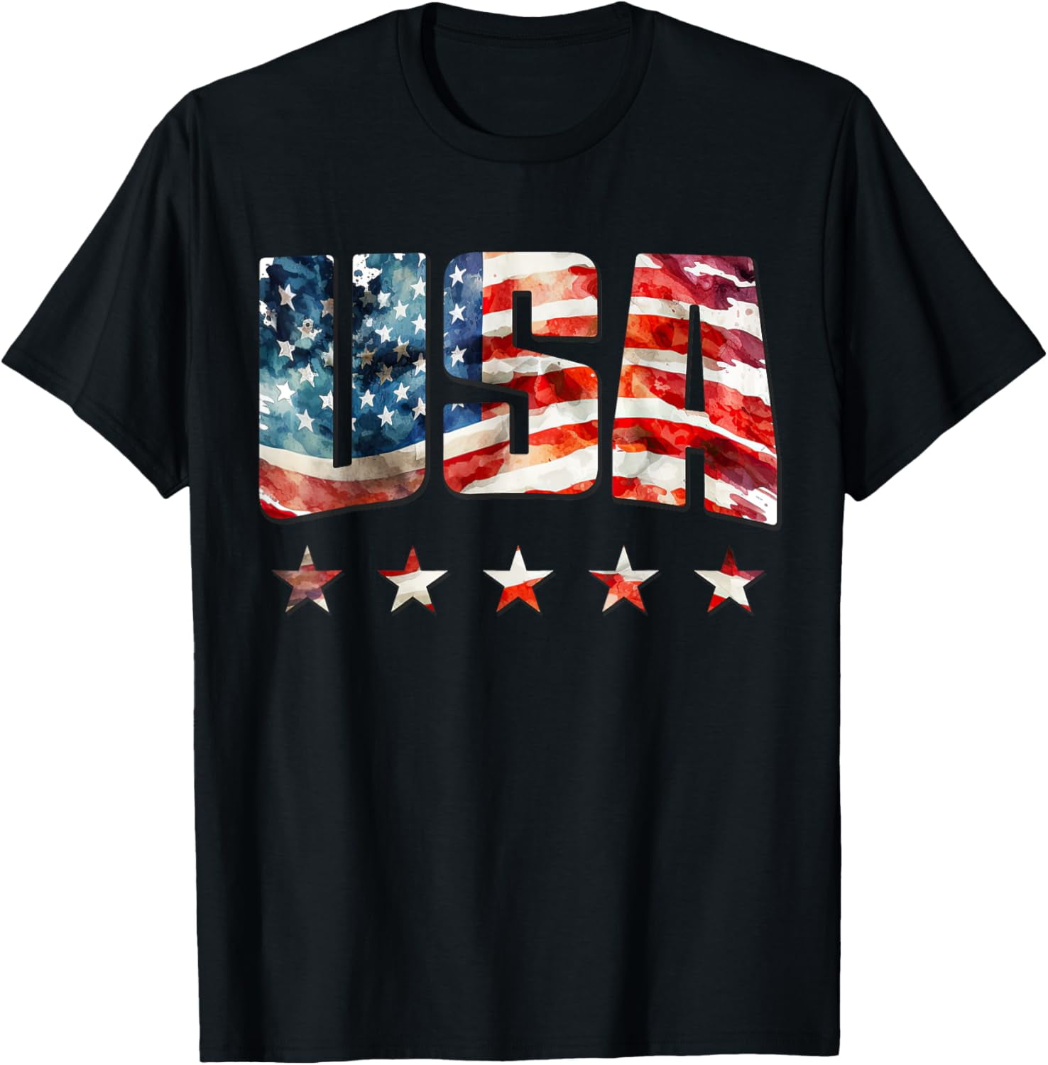 FLOYU Women's Party In The USA T-Shirt - Retro 4th Of July Patriotic Flag Top, Oversized Fit - View #8