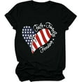 thumbnail image 1 of USA Flag Patriotic Shirt for Women 4th of July T Shirt 2024 Summer Casual Short Sleeve Faith Family Freedom T-Shirt Tops, 1 of 3