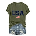 thumbnail image 1 of USA Flag Patriotic Shirts for Women V-Neck Summer Tops 2026 American Independence Day Tee Lightweight Blouses, 1 of 3