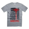 thumbnail image 1 of USA Flag Patriotic Tee Shirt EMT Nurse T-Shirt Doctor Healthcare Paramedic Medic Flag Shirt (Large Grey), 1 of 6