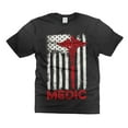 thumbnail image 1 of USA Flag Patriotic Tee Shirt EMT Nurse T-Shirt Doctor Healthcare Paramedic Medic Flag Shirt, 1 of 6