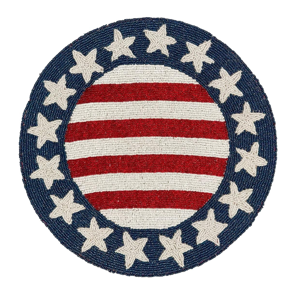 USA Flag Placemats for Fall Autumn Thanksgiving Dining Table Scratch Heat Resistant Charger Mats Kitchen Decor Set of 6