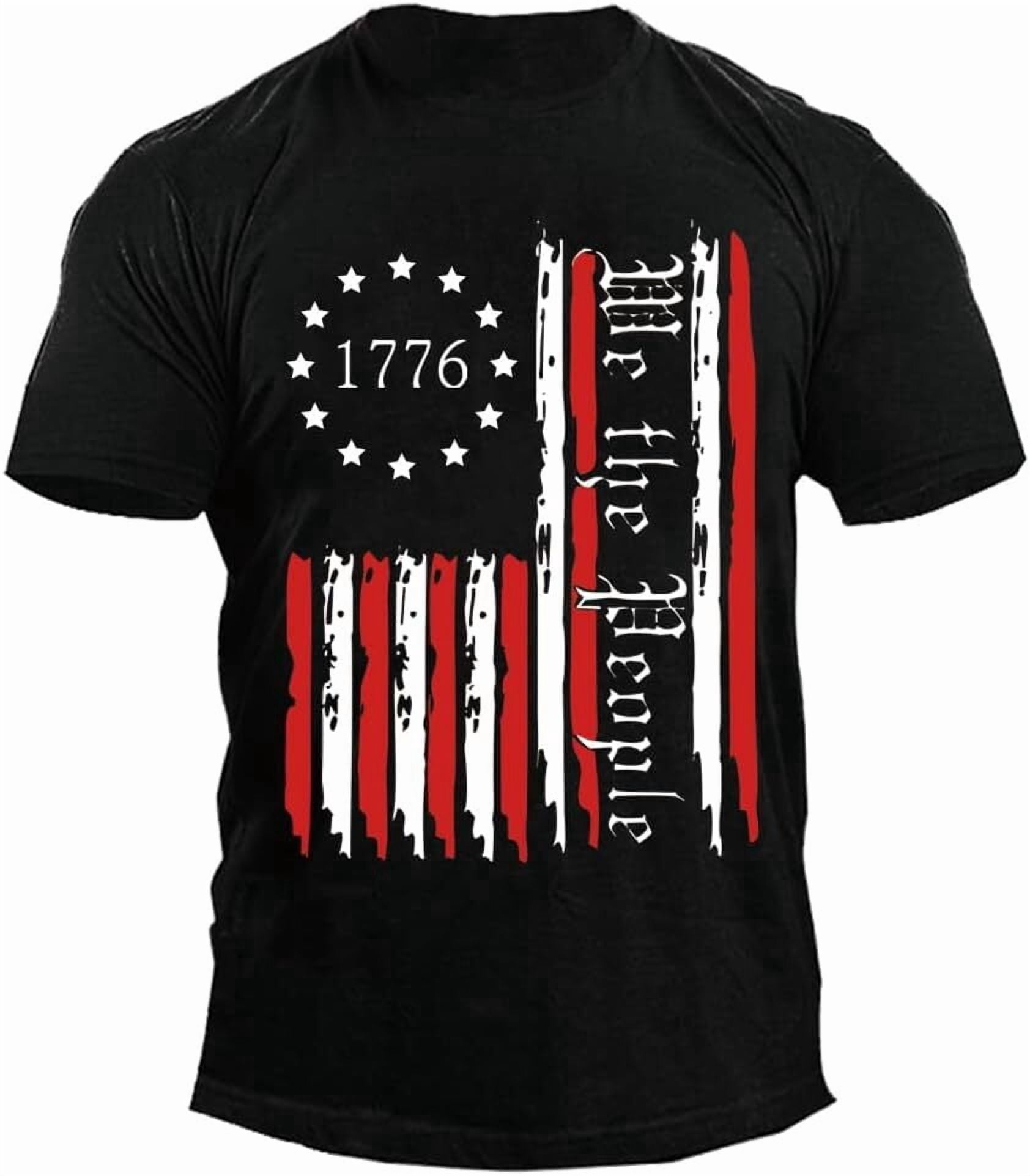 USA Flag Red White Blue Men 4th Of July Celebration Style With Classic ...