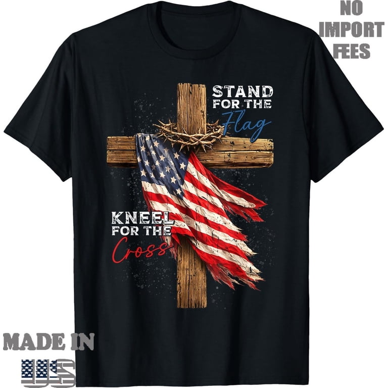 USA Flag Religious Faith Christian Men Women 4th Of July Holiday T ...