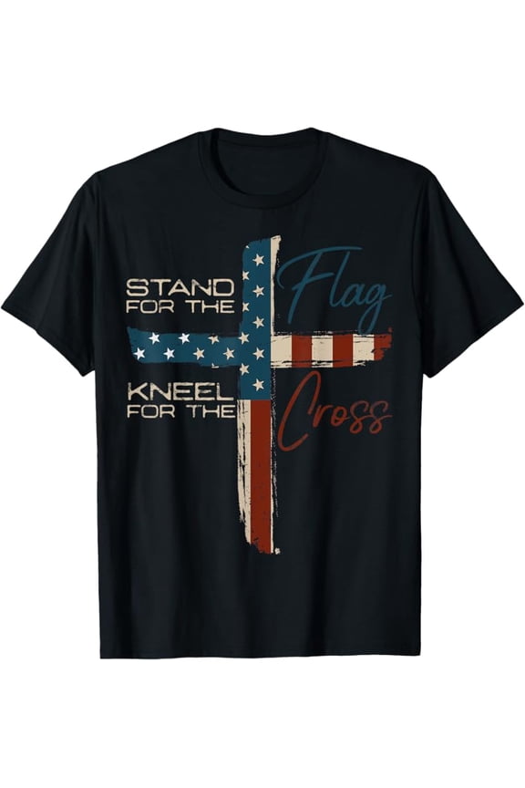 USA Flag Religious Quote 4th of July Christian Faith T-Shirt