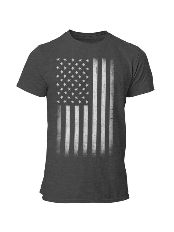 USA Flag Retro Lightweight T-Shirt Premium Soft Ringspun Patriot Vintage 4th of July